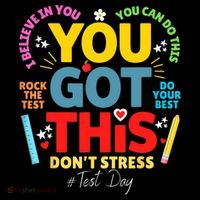 Rock The Test Don't Stress You Got This Teacher Testing Day  Flatbill Hat
