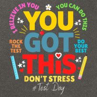 Rock The Test Don't Stress You Got This Teacher Testing Day  Cotton Canvas Backpack