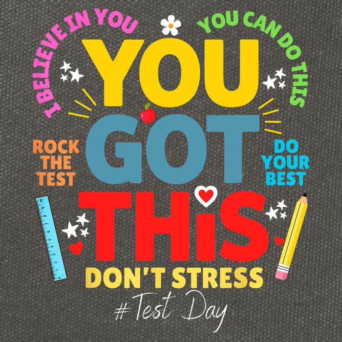 Rock The Test Don't Stress You Got This Teacher Testing Day  Cotton Canvas Backpack