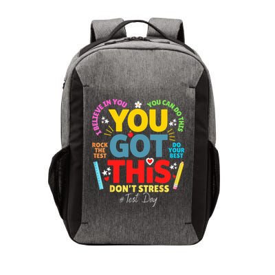 Rock The Test Don't Stress You Got This Teacher Testing Day  Vector Backpack