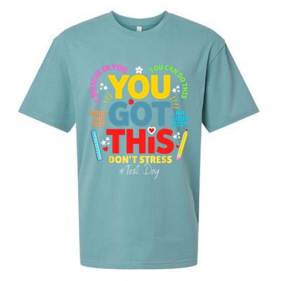 Rock The Test Don't Stress You Got This Teacher Testing Day  Sueded Cloud Jersey T-Shirt
