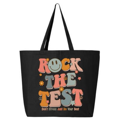 Rock The Test Dont Stress Just Do Your Best 25L Jumbo Tote