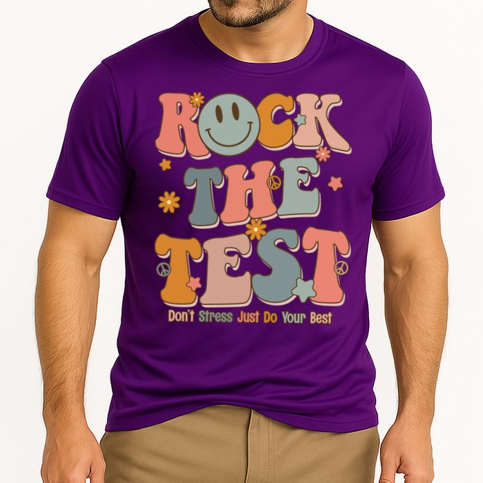 Rock The Test Dont Stress Just Do Your Best Performance Shirt