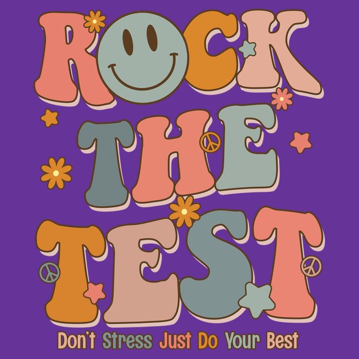 Rock The Test Dont Stress Just Do Your Best Performance Shirt