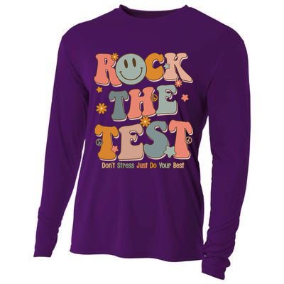 Rock The Test Dont Stress Just Do Your Best Cooling Performance Long Sleeve Crew