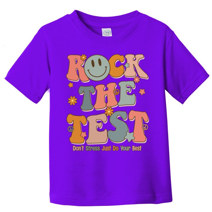 Rock The Test Dont Stress Just Do Your Best Toddler T-Shirt