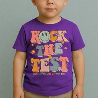 Rock The Test Dont Stress Just Do Your Best Toddler T-Shirt