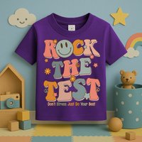 Rock The Test Dont Stress Just Do Your Best Toddler T-Shirt