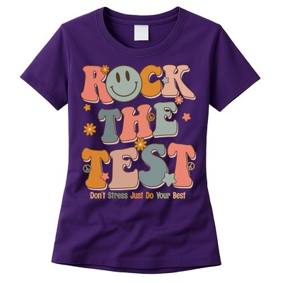 Rock The Test Dont Stress Just Do Your Best Womens T-Shirt