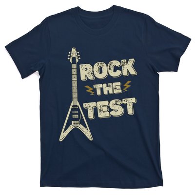 Rock The Test Guitar Teacher Test Day Testing Day Teacher T-Shirt