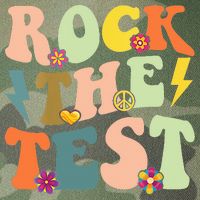 Rock The Test Groovy Design Funny Testing Day Teacher Legacy Tie Dye Trucker Hat