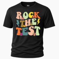 Rock The Test Groovy Design Funny Testing Day Teacher Performance Shirt