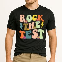 Rock The Test Groovy Design Funny Testing Day Teacher Performance Shirt