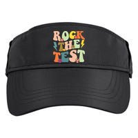 Rock The Test Groovy Design Funny Testing Day Teacher Adult Drive Performance Visor