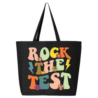 Rock The Test Groovy Design Funny Testing Day Teacher 25L Jumbo Tote