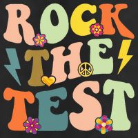 Rock The Test Groovy Design Funny Testing Day Teacher 25L Jumbo Tote
