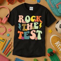 Rock The Test Groovy Design Funny Testing Day Teacher Kids T-Shirt