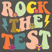 Rock The Test Groovy Design Funny Testing Day Teacher Cotton Canvas Backpack