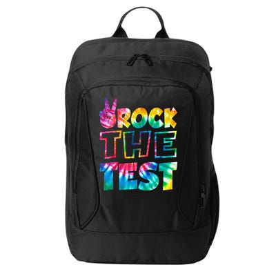 Rock The Test Testing Day Motivational Teacher City Backpack