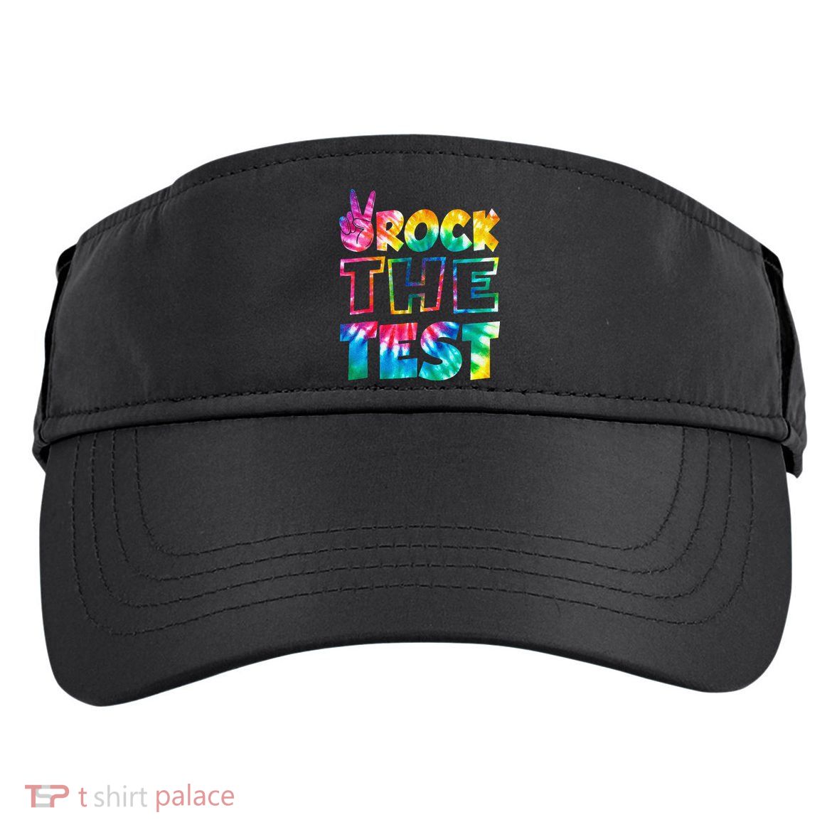 Rock The Test Testing Day Motivational Teacher Adult Drive Performance Visor