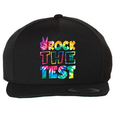 Rock The Test Testing Day Motivational Teacher Wool Snapback Cap