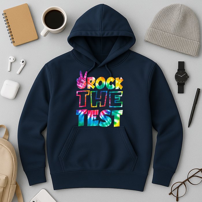 Rock The Test Testing Day Motivational Teacher Hoodie