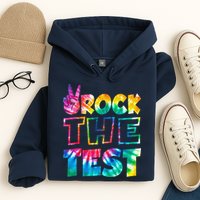 Rock The Test Testing Day Motivational Teacher Hoodie