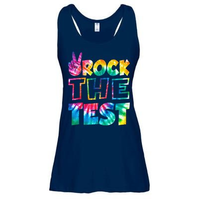 Rock The Test Testing Day Motivational Teacher Ladies Essential Flowy Tank