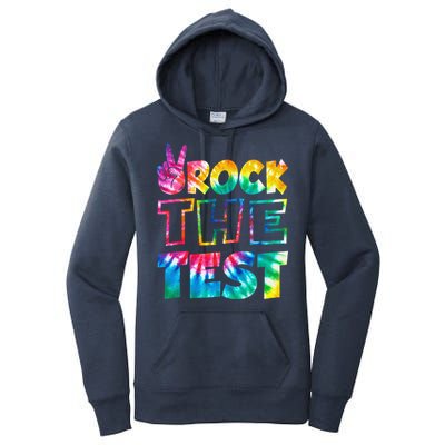 Rock The Test Testing Day Motivational Teacher Women's Pullover Hoodie
