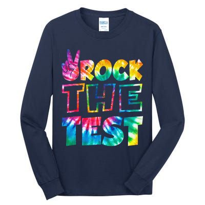 Rock The Test Testing Day Motivational Teacher Tall Long Sleeve T-Shirt