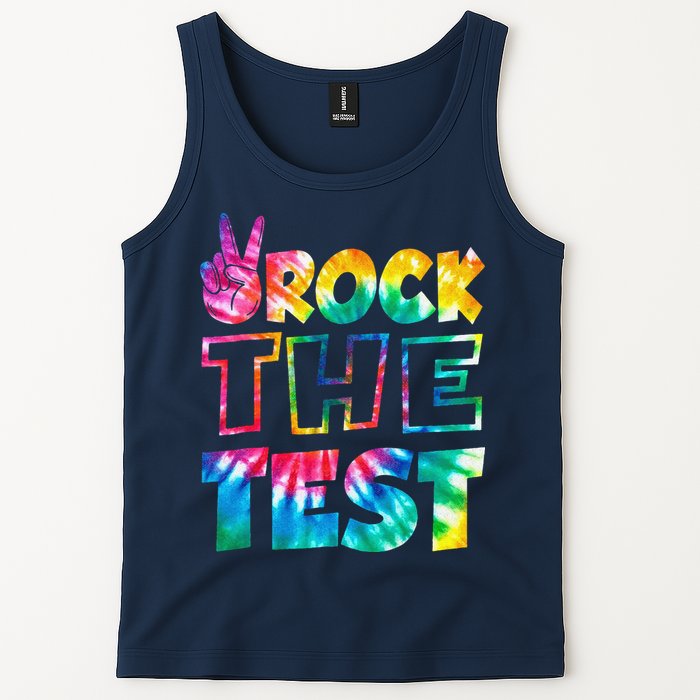 Rock The Test Testing Day Motivational Teacher Tank Top