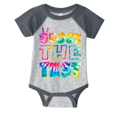Rock The Test Testing Day Motivational Teacher Infant Baby Jersey Bodysuit