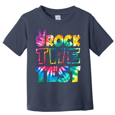 Rock The Test Testing Day Motivational Teacher Toddler T-Shirt