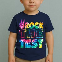 Rock The Test Testing Day Motivational Teacher Toddler T-Shirt