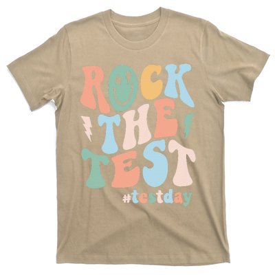 Rock The Test Testing Day Retro Motivational Teacher Student T-Shirt