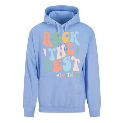 Rock The Test Testing Day Retro Motivational Teacher Student Unisex Surf Hoodie