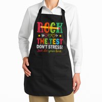 Rock The Test Dont Stress Just Do Your Best Teacher Testing Apron