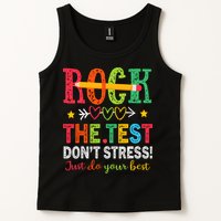 Rock The Test Dont Stress Just Do Your Best Teacher Testing Tank Top