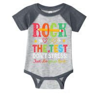 Rock The Test Dont Stress Just Do Your Best Teacher Testing Infant Baby Jersey Bodysuit