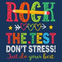 Rock The Test Dont Stress Just Do Your Best Teacher Testing Infant Baby Jersey Bodysuit