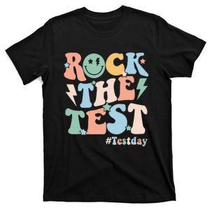 Rock The Test Testing Day Retro Motivational Teacher Student T-Shirt