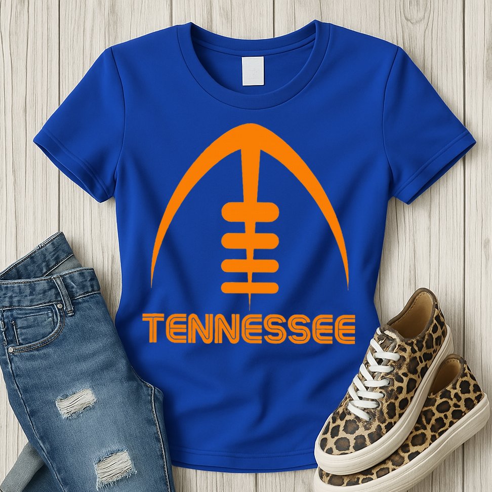 Retro Tennessee TN Orange Vintage Design Tennessee  Womens T-Shirt
