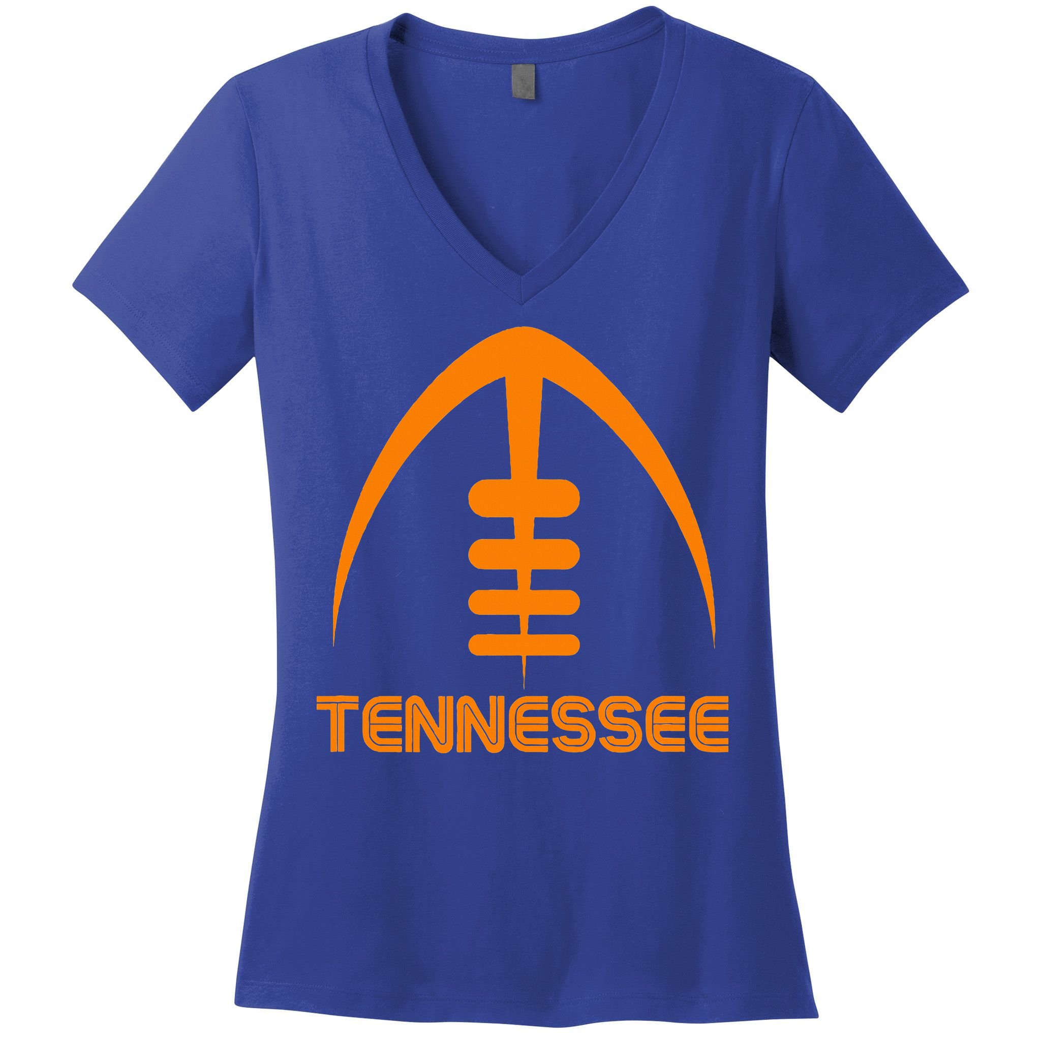 Retro Tennessee TN Orange Vintage Design Tennessee  Women's V-Neck T-Shirt