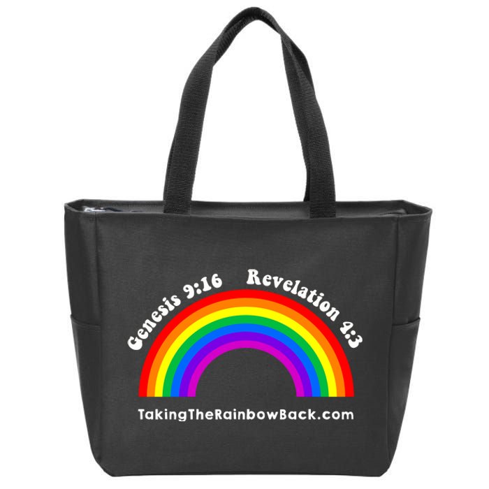 Revelation Taking The Rainbow Back Zip Tote Bag