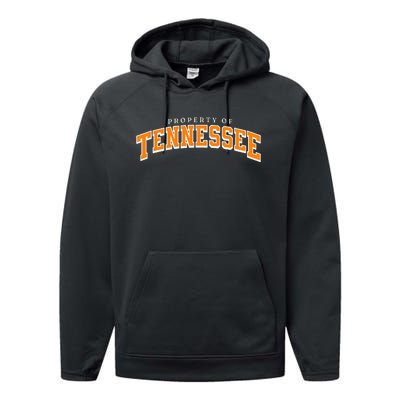 Retro Tennessee Tn Orange Vintage Design Classic Tennessee Performance Fleece Hoodie