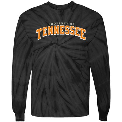 Retro Tennessee Tn Orange Vintage Design Classic Tennessee Tie-Dye Long Sleeve Shirt