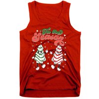 Retro Tis The Season Christmas Tree Cakes Debbie Funny Tank Top