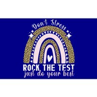 Rock The Test Test Day Teacher Testing Day Rainbow Bumper Sticker