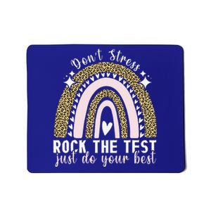 Rock The Test Test Day Teacher Testing Day Rainbow Mousepad