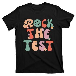 Rock The Test Testing Day Retro Motivational Teacher Student T-Shirt